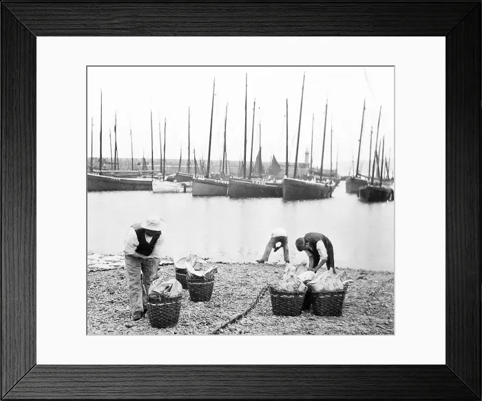Framed Print : St. Ives Cornwall Victorian period Framed Print : St. Ives Cornwall Victorian period