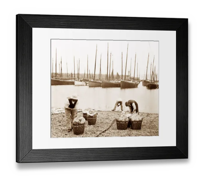 Framed Print : Fishermen, St Ives, Cornwall