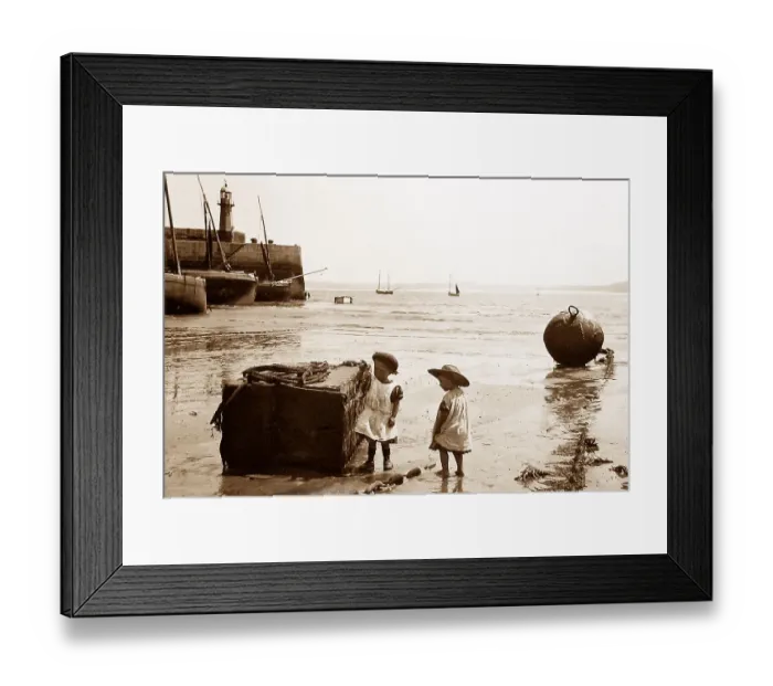 Framed Print : St. Ives Cornwall Victorian period Framed Print : St. Ives Cornwall Victorian period