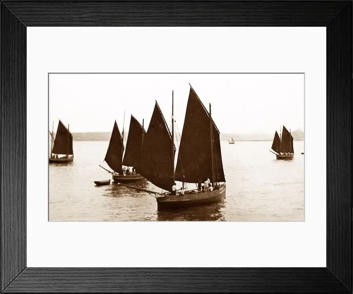 Framed Print : Fishing boats, Mounts Bay, Cornwall Framed Print : Fishing boats, Mounts Bay, Cornwall