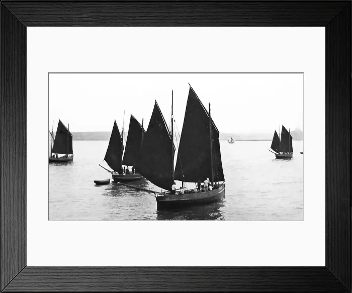 Framed Print : Mounts Bay Cornwall Victorian period Framed Print : Mounts Bay Cornwall Victorian period