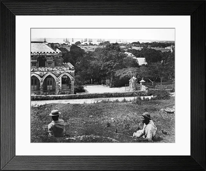 Framed Print : Bridgetown Harbour, Jamaica - Victorian period Framed Print : Bridgetown Harbour, Jamaica - Victorian period
