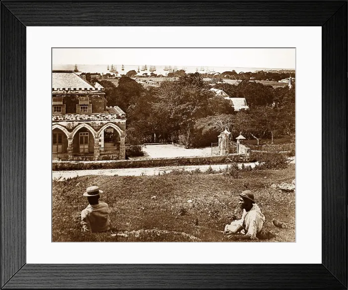 Framed Print : Bridgetown harbour, Jamaica Framed Print : Bridgetown harbour, Jamaica