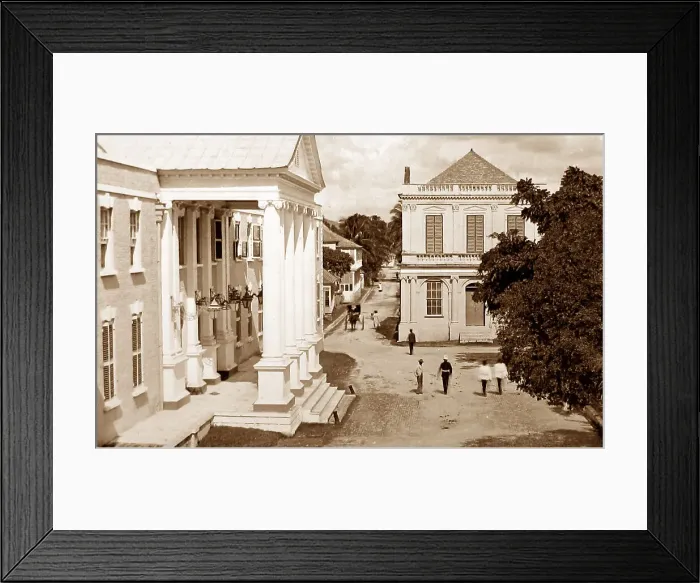Framed Print : Kings House, Spanish Town, Jamaica Framed Print : Kings House, Spanish Town, Jamaica