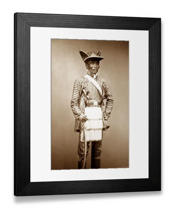 Framed Print : Field Officer, Java Framed Print : Field Officer, Java