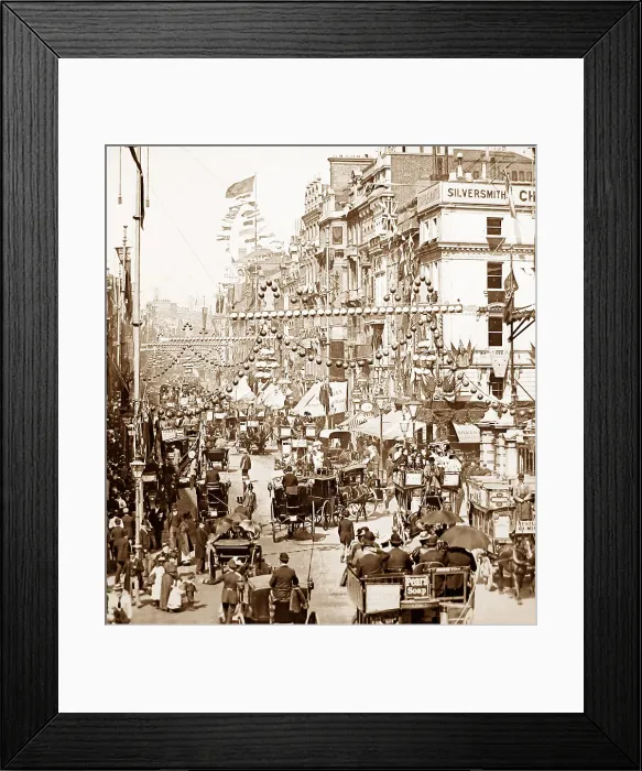 Framed Print : Charing Cross, London during Queen Victoria 1897 Jubilee Framed Print : Charing Cross, London during Queen Victoria 1897 Jubilee