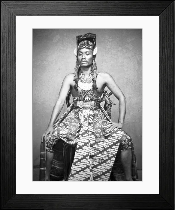 Framed Print : An actor in Java - pre-1900 Framed Print : An actor in Java - pre-1900