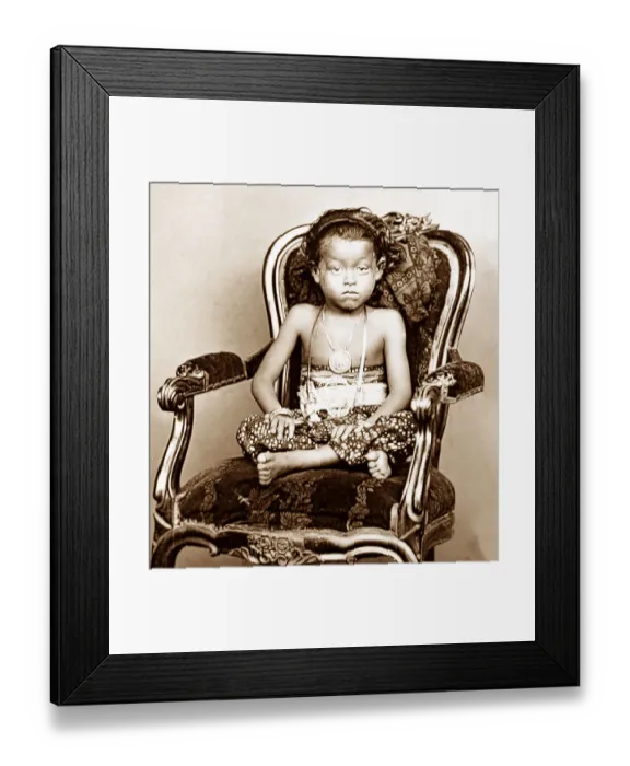Framed Print : 32nd child of Emperor of Surakarta, Java Framed Print : 32nd child of Emperor of Surakarta, Java