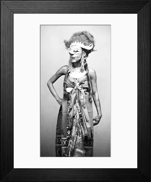 Framed Print : A Masquer, Java - pre-1900 Framed Print : A Masquer, Java - pre-1900