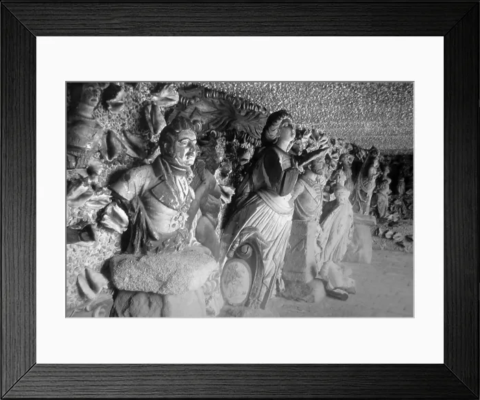 Framed Print : Ship figureheads on the Scilly Isles - Victorian period Framed Print : Ship figureheads on the Scilly Isles - Victorian period