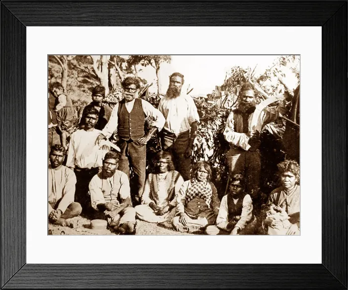 Framed Print : Aborigines, Victoria, Australia Framed Print : Aborigines, Victoria, Australia