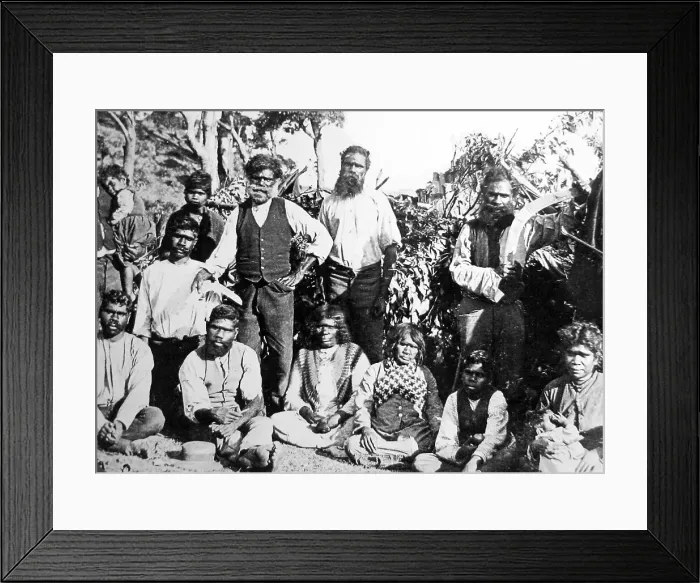 Framed Print : Aborigines in Victoria, Australia - Victorian period Framed Print : Aborigines in Victoria, Australia - Victorian period