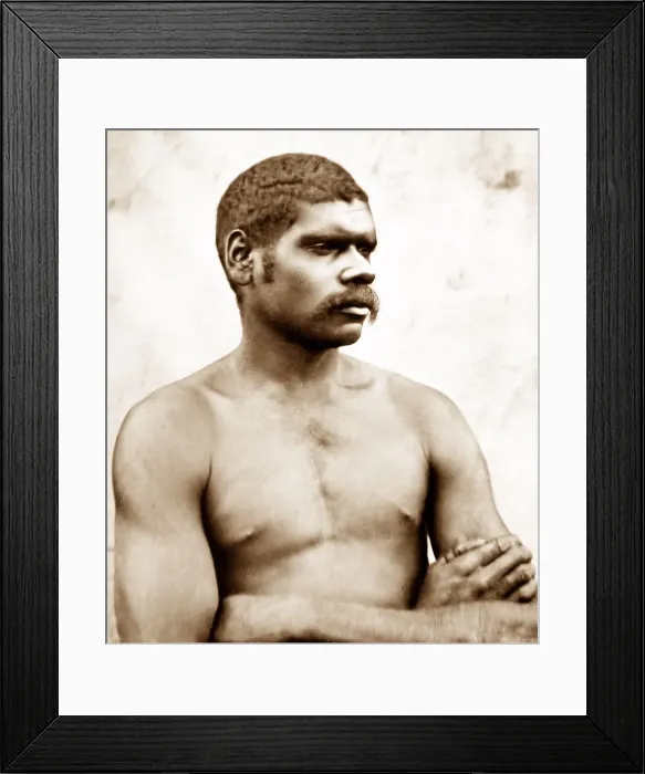 Framed Print : Aborigine in northern New South Wales, Australia Framed Print : Aborigine in northern New South Wales, Australia