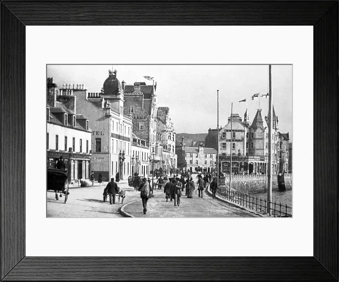 Framed Print : George Street Oban Scotland - Victorian period Framed Print : George Street Oban Scotland - Victorian period