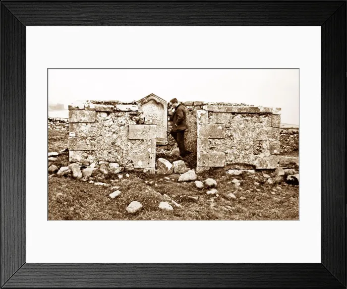 Framed Print : Flora MacDonald's Grave Isle of Skye - Victorian period Framed Print : Flora MacDonald's Grave Isle of Skye - Victorian period