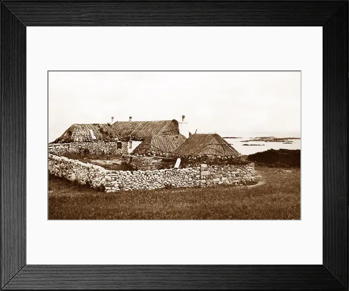 Framed Print : A well-to-do croft on the Isle of Skye - Victorian period Framed Print : A well-to-do croft on the Isle of Skye - Victorian period