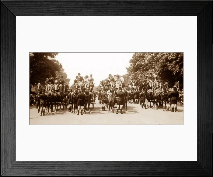Framed Print : A Coaching Club meet, Hyde Park, London Framed Print : A Coaching Club meet, Hyde Park, London