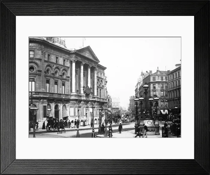 Framed Print : Leicester Square, London - Victorian period Framed Print : Leicester Square, London - Victorian period
