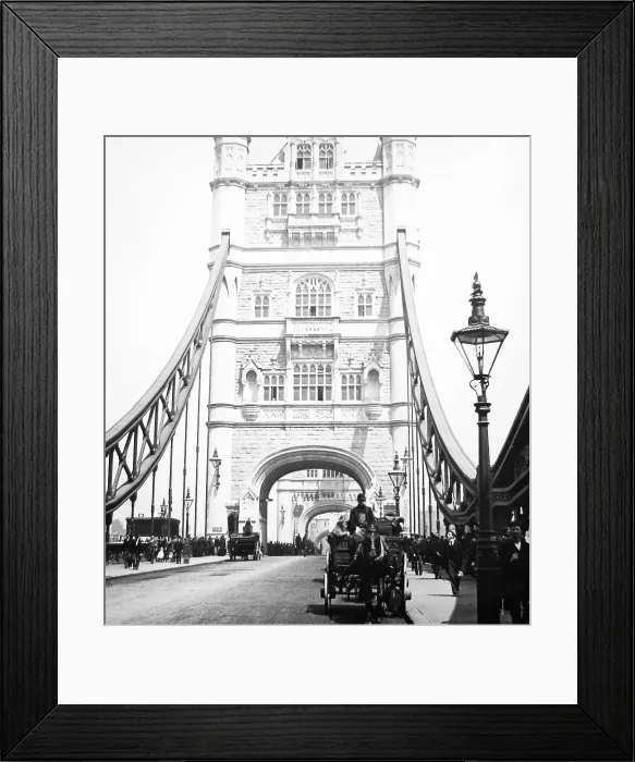 Framed Print : Tower Bridge, London - Victorian period Framed Print : Tower Bridge, London - Victorian period