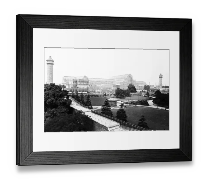 Framed Print : Crystal Palace, Sydenham, London - Victorian period Framed Print : Crystal Palace, Sydenham, London - Victorian period