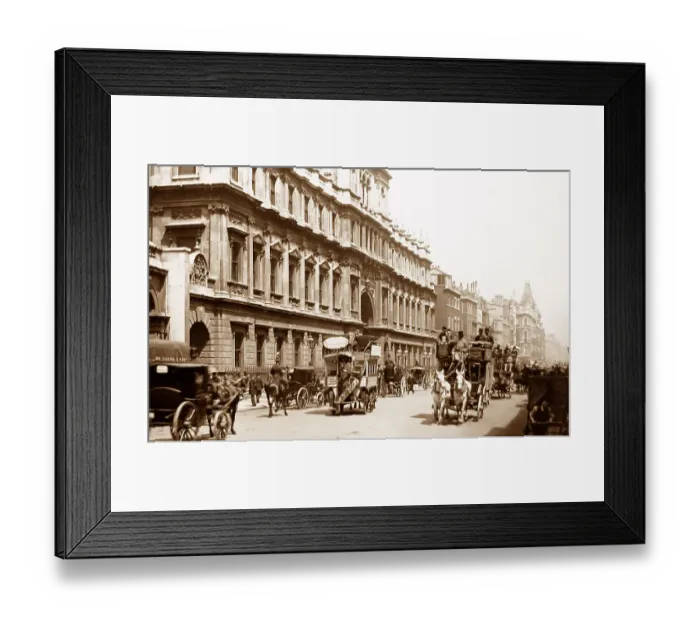 Framed Print : Burlington House, Piccadilly, London - Victorian period Framed Print : Burlington House, Piccadilly, London - Victorian period