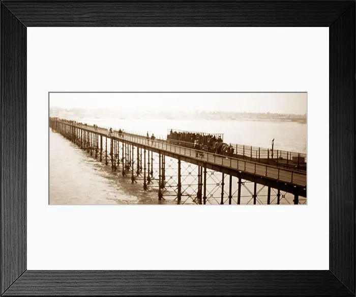 Framed Print : Southend Pier electric railway - early 1900s Framed Print : Southend Pier electric railway - early 1900s