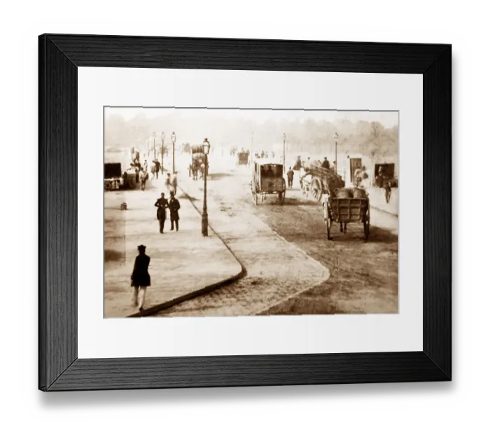 Framed Print : Le Pont d'Austerlitz, Paris, France, possibly 1860s