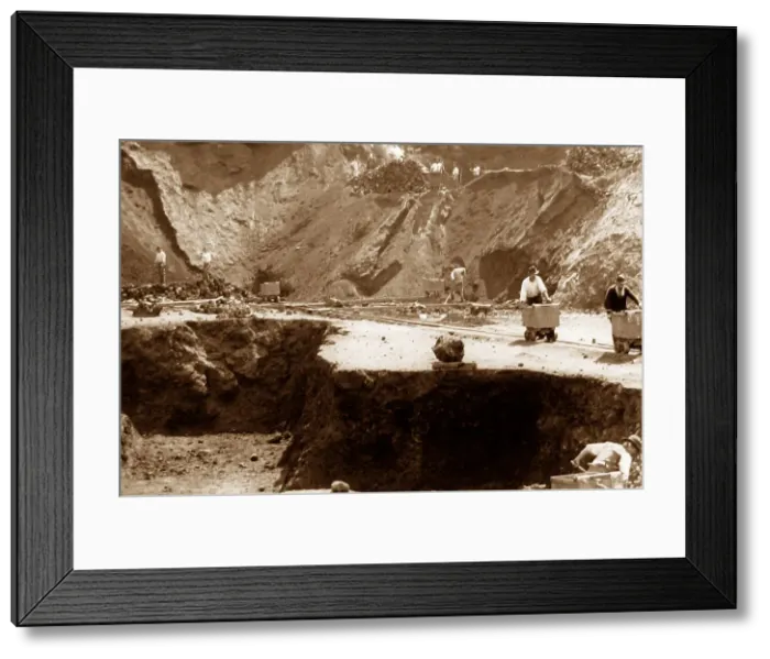Framed Print : Mount Bischoff Tin Mine, Tasmania - Victorian period Framed Print : Mount Bischoff Tin Mine, Tasmania - Victorian period
