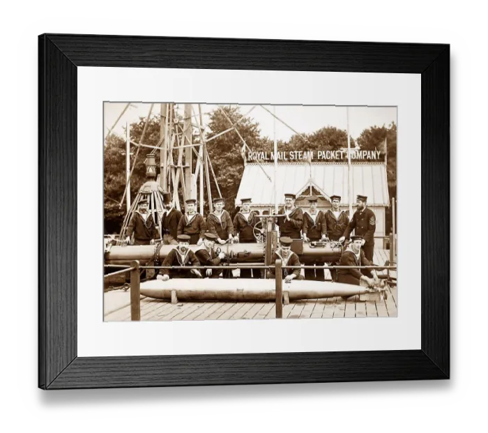 Framed Print : Torpedo drill, Royal Naval Exhibition of 1891 in London Framed Print : Torpedo drill, Royal Naval Exhibition of 1891 in London