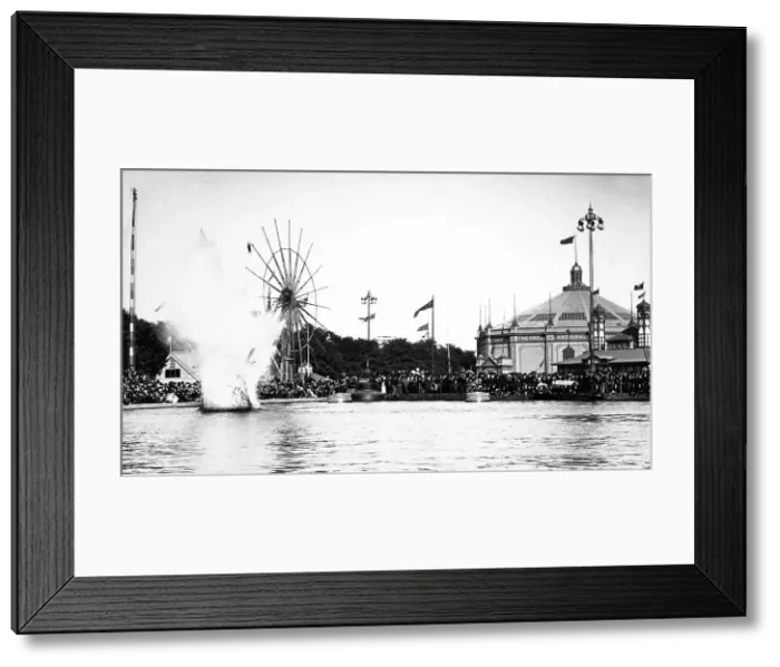 Framed Print : Royal Naval Exhibition 1891 - Whitehead Torpedo Framed Print : Royal Naval Exhibition 1891 - Whitehead Torpedo