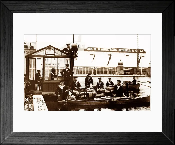 Framed Print : Electrically controlled boat, Royal Naval Exhibition Framed Print : Electrically controlled boat, Royal Naval Exhibition