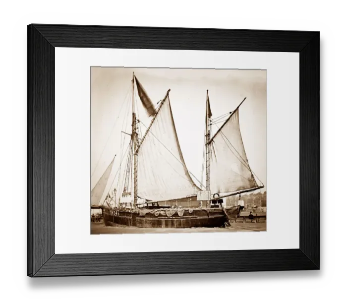 Framed Print : Trawler Heroine, Royal Naval Exhibition of 1891 in London Framed Print : Trawler Heroine, Royal Naval Exhibition of 1891 in London