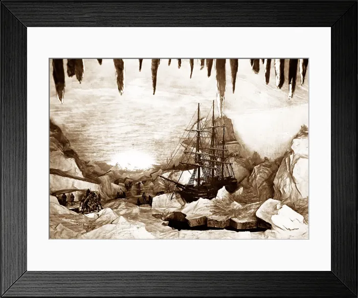 Framed Print : Iceberg interior, Royal Naval Exhibition of 1891 in London Framed Print : Iceberg interior, Royal Naval Exhibition of 1891 in London