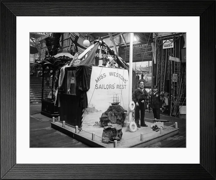 Framed Print : Royal Naval Exhibition 1891 - Miss Weston's Sailors Rest Framed Print : Royal Naval Exhibition 1891 - Miss Weston's Sailors Rest
