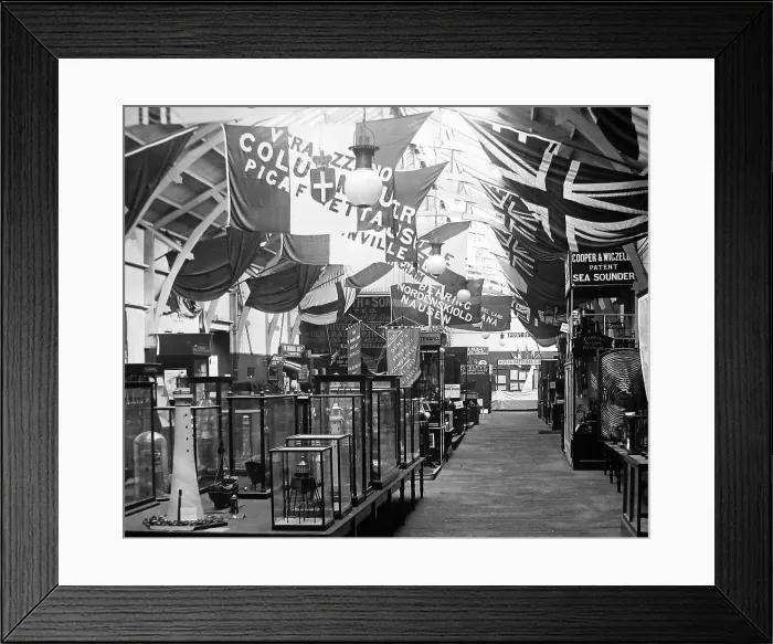 Framed Print : Royal Naval Exhibition 1891 - The Cook Gallery Framed Print : Royal Naval Exhibition 1891 - The Cook Gallery