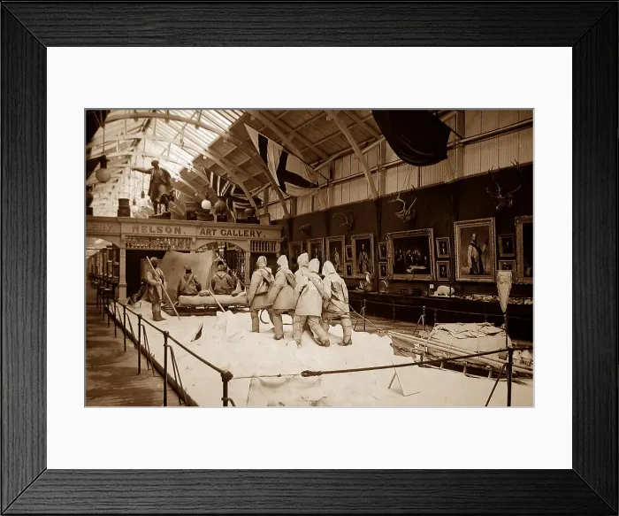 Framed Print : Arctic tableau, Royal Naval Exhibition of 1891 in London Framed Print : Arctic tableau, Royal Naval Exhibition of 1891 in London
