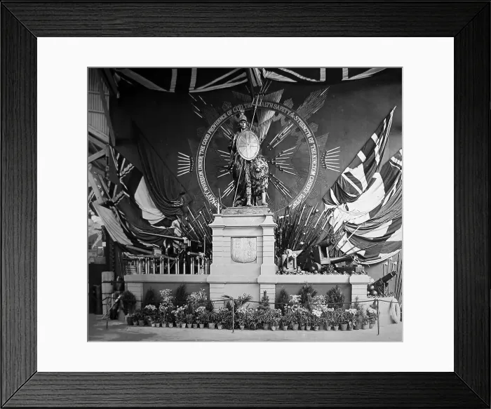 Framed Print : Royal Naval Exhibition 1891 - The Trophy Framed Print : Royal Naval Exhibition 1891 - The Trophy