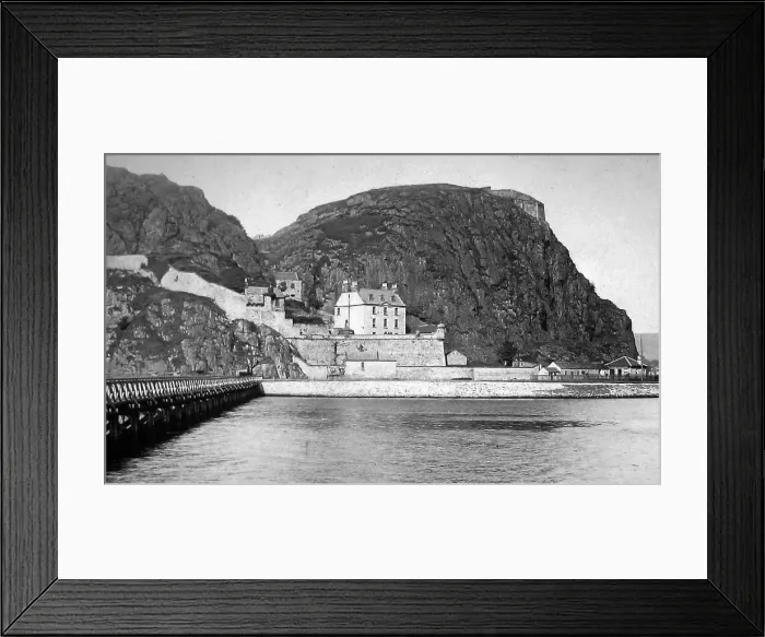 Framed Print : Dumbarton Rock and Castle - Victorian period Framed Print : Dumbarton Rock and Castle - Victorian period