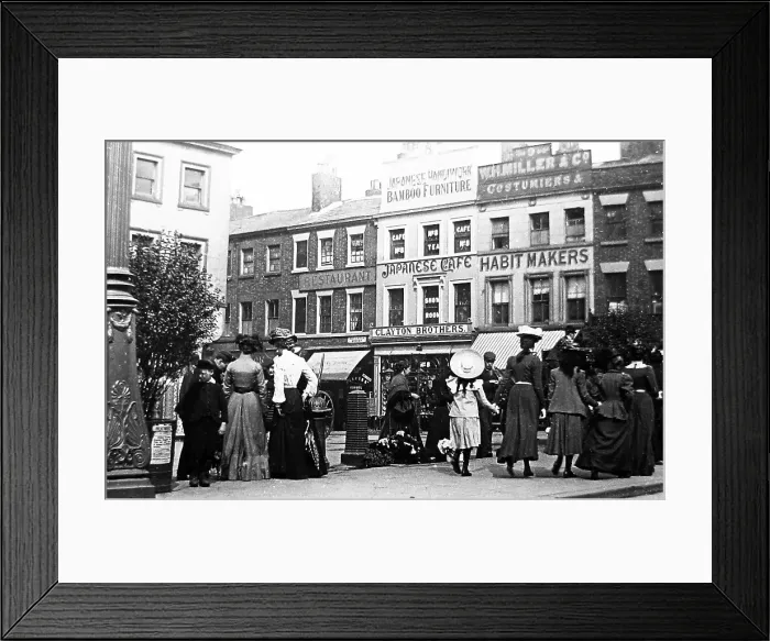 Framed Print : Clayton Square, Liverpool - Victorian period Framed Print : Clayton Square, Liverpool - Victorian period