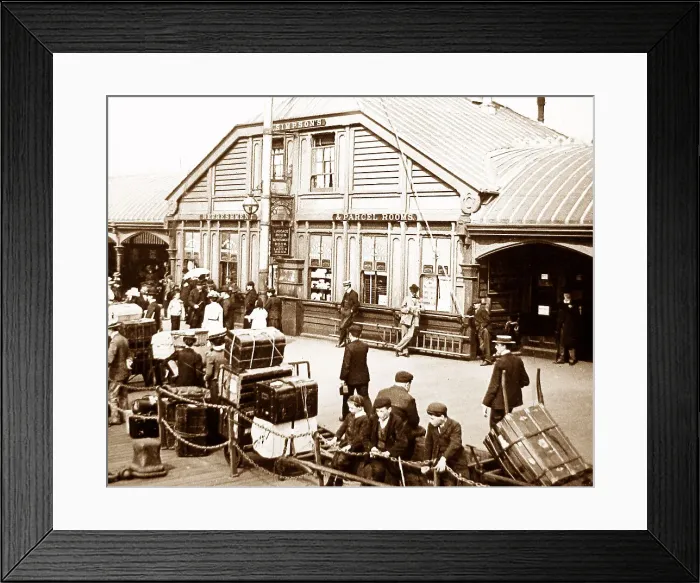 Framed Print : Simpsons on the landing stage, Liverpool Framed Print : Simpsons on the landing stage, Liverpool