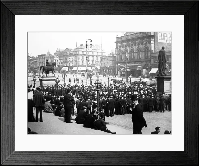 Framed Print : St. George's Place, Liverpool - early 1900s Framed Print : St. George's Place, Liverpool - early 1900s