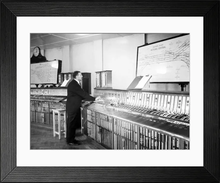 Framed Print : Southern Railway Central Control Room, Victoria Framed Print : Southern Railway Central Control Room, Victoria