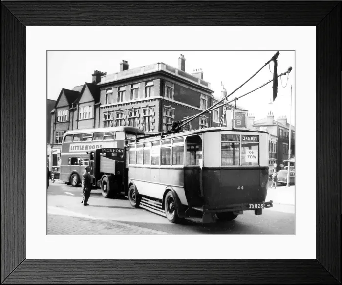 Framed Print : Bus and trolleybus in Ipswich Framed Print : Bus and trolleybus in Ipswich