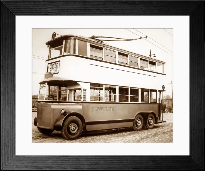 Framed Print : London United trolley bus Framed Print : London United trolley bus