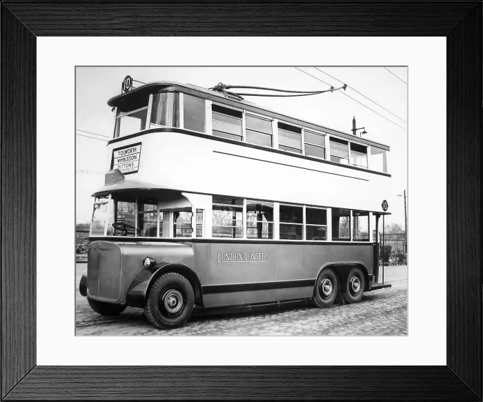 Framed Print : London United trolleybus Framed Print : London United trolleybus