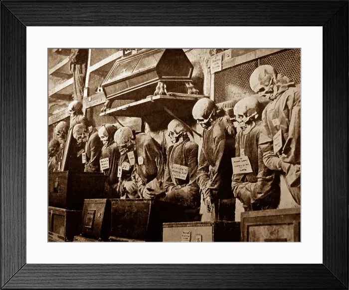 Framed Print : Catacombs, probably Rome Framed Print : Catacombs, probably Rome