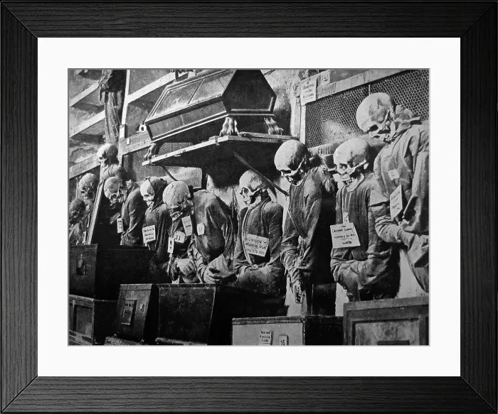 Framed Print : Catacombs - Victorian period Framed Print : Catacombs - Victorian period