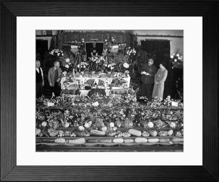 Framed Print : Church Harvest Festival - probably 1920s Framed Print : Church Harvest Festival - probably 1920s