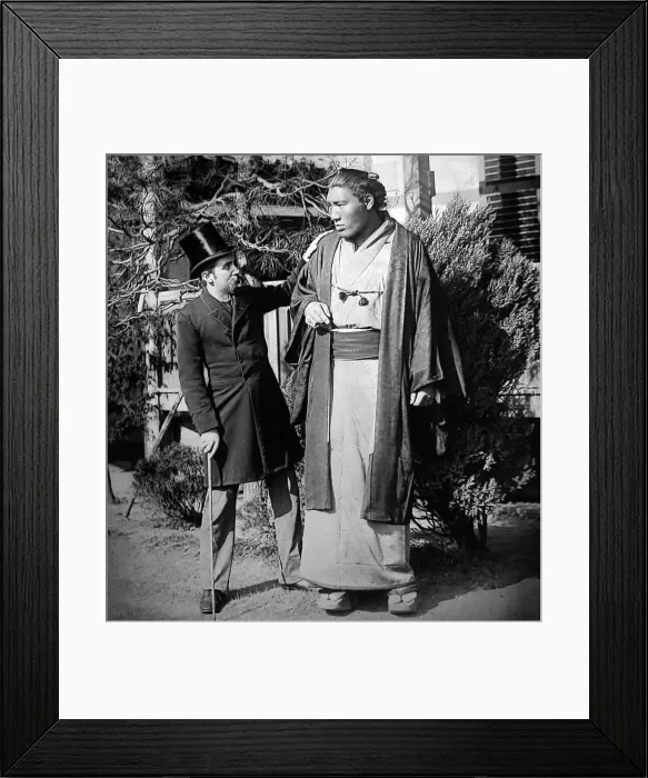 Framed Print : Ozutsu Manemon, Sumo Wrestler in 1895 Framed Print : Ozutsu Manemon, Sumo Wrestler in 1895
