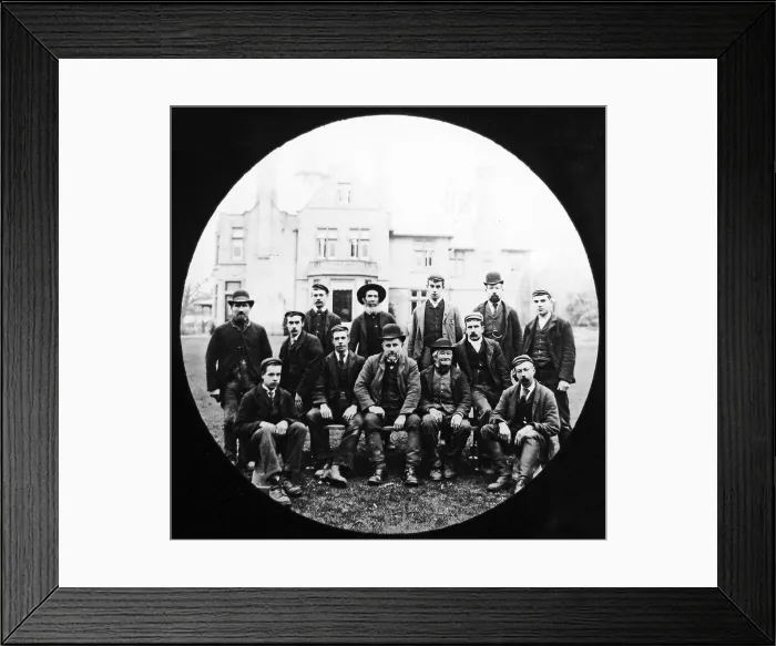 Framed Print : Country estate workers - early 1900s Framed Print : Country estate workers - early 1900s